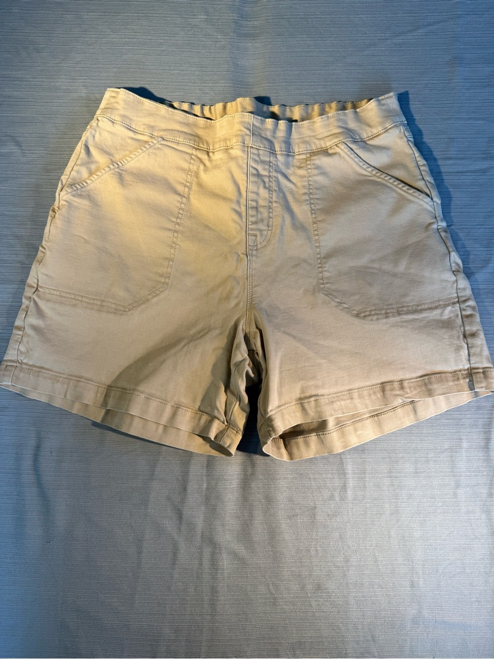 Nautica Women's Tan High-Waist Casual Shorts